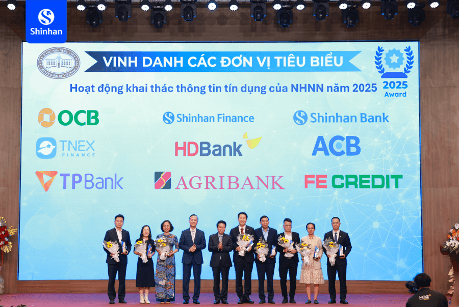 Shinhan Finance được vinh danh “Đơn vị tiêu biểu trong hoạt động khai thác thông tin tín dụng năm 2025”