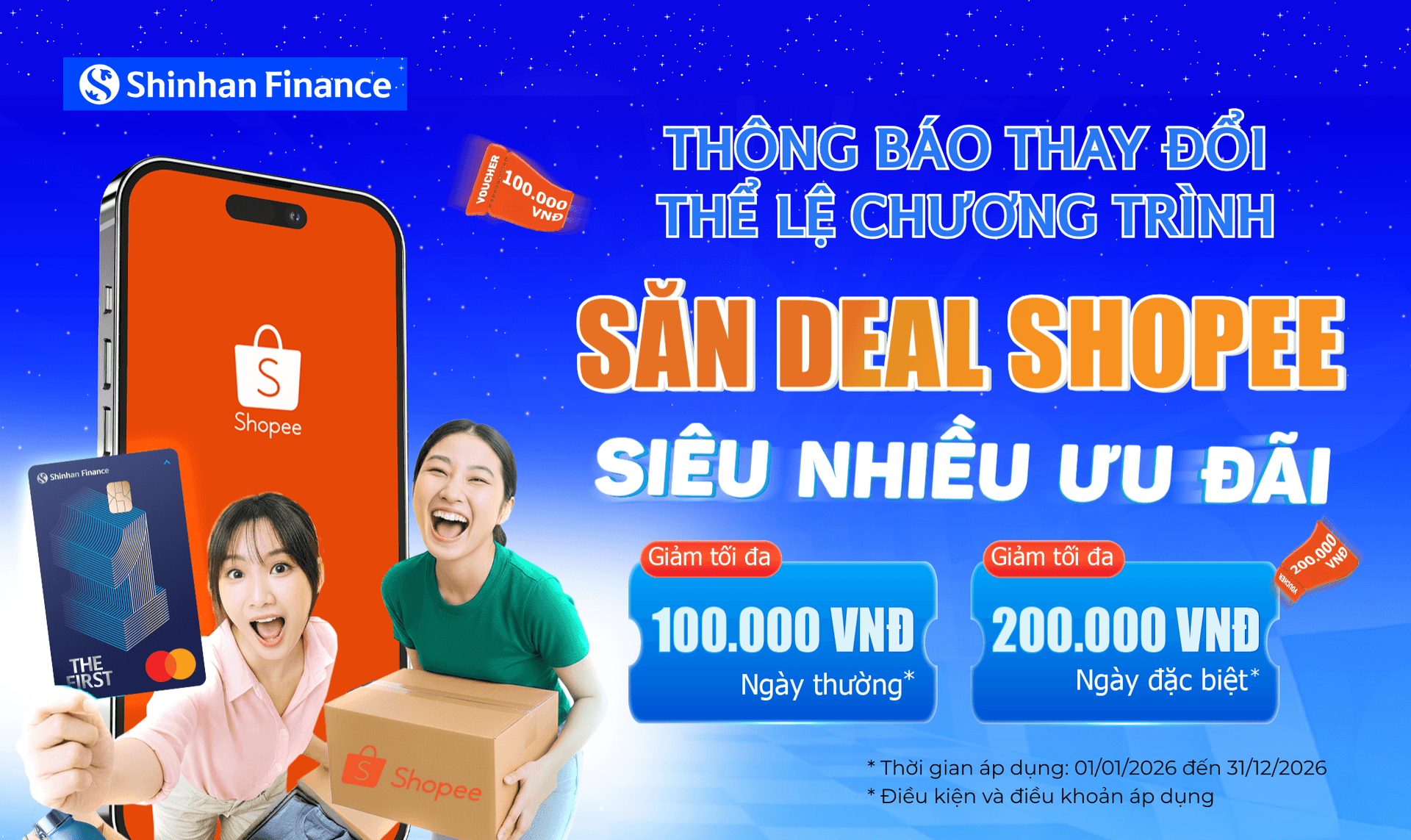 Thông báo thay đổi thể lệ chương trình “Săn deal Shopee, siêu nhiều ưu đãi”