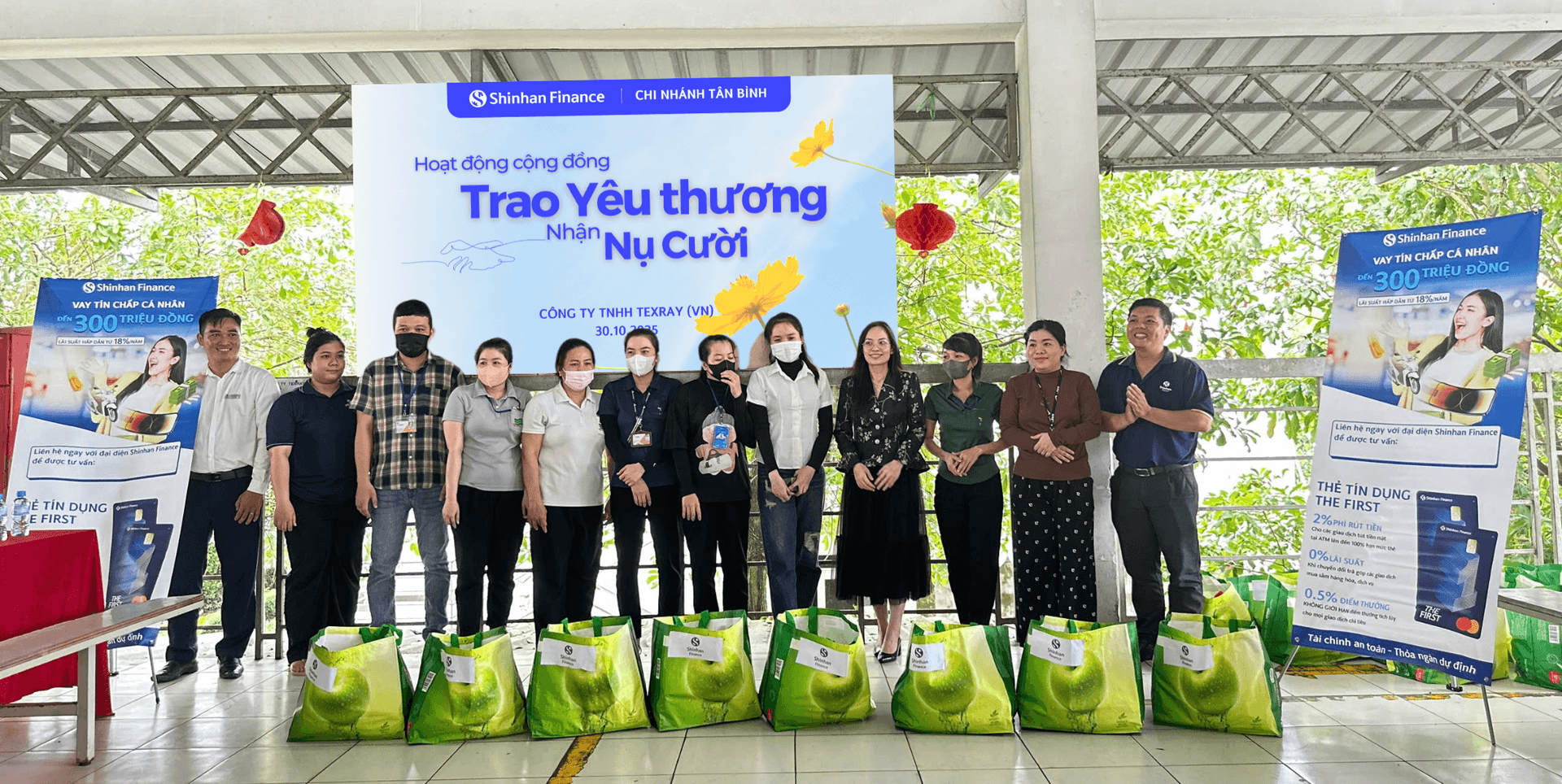 Shinhan Finance lan tỏa yêu thương đến người lao động tại Công ty TNHH Texray Việt Nam (Tây Ninh)