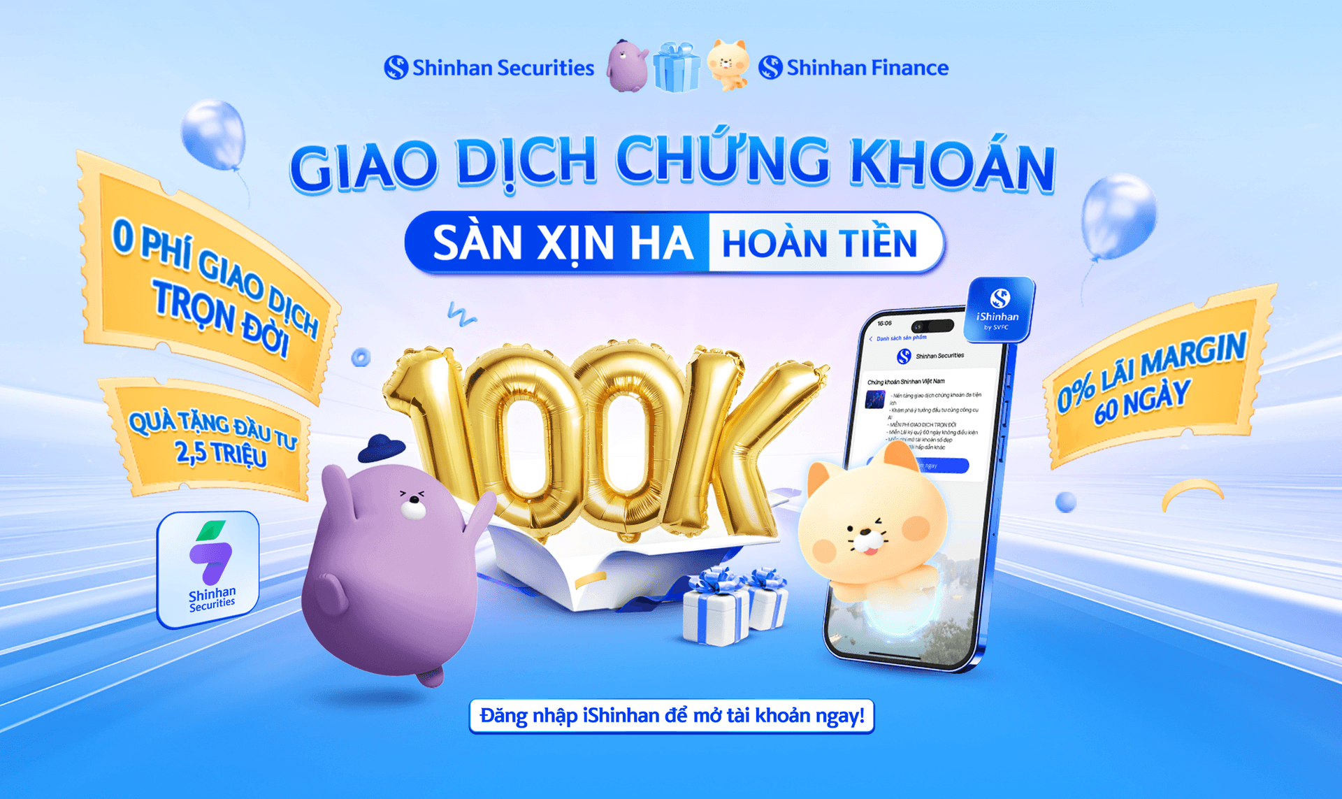 Giao dịch chứng khoán – Sàn Xịn Ha hoàn tiền