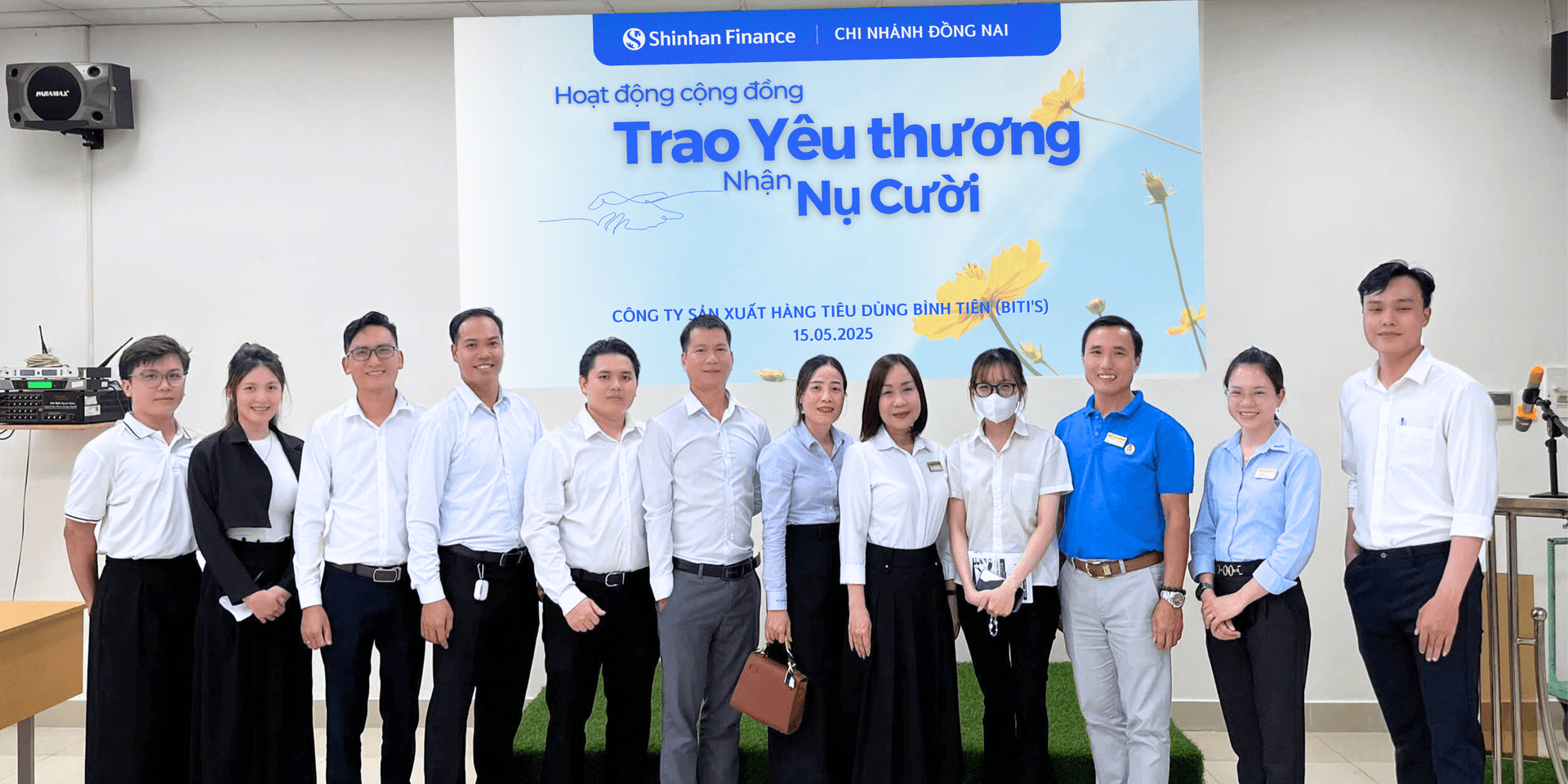 Shinhan Finance viết tiếp hành trình “Trao yêu thương – nhận nụ cười” tại Công ty TNHH Bình Tiên Biên Hòa, Đồng Nai