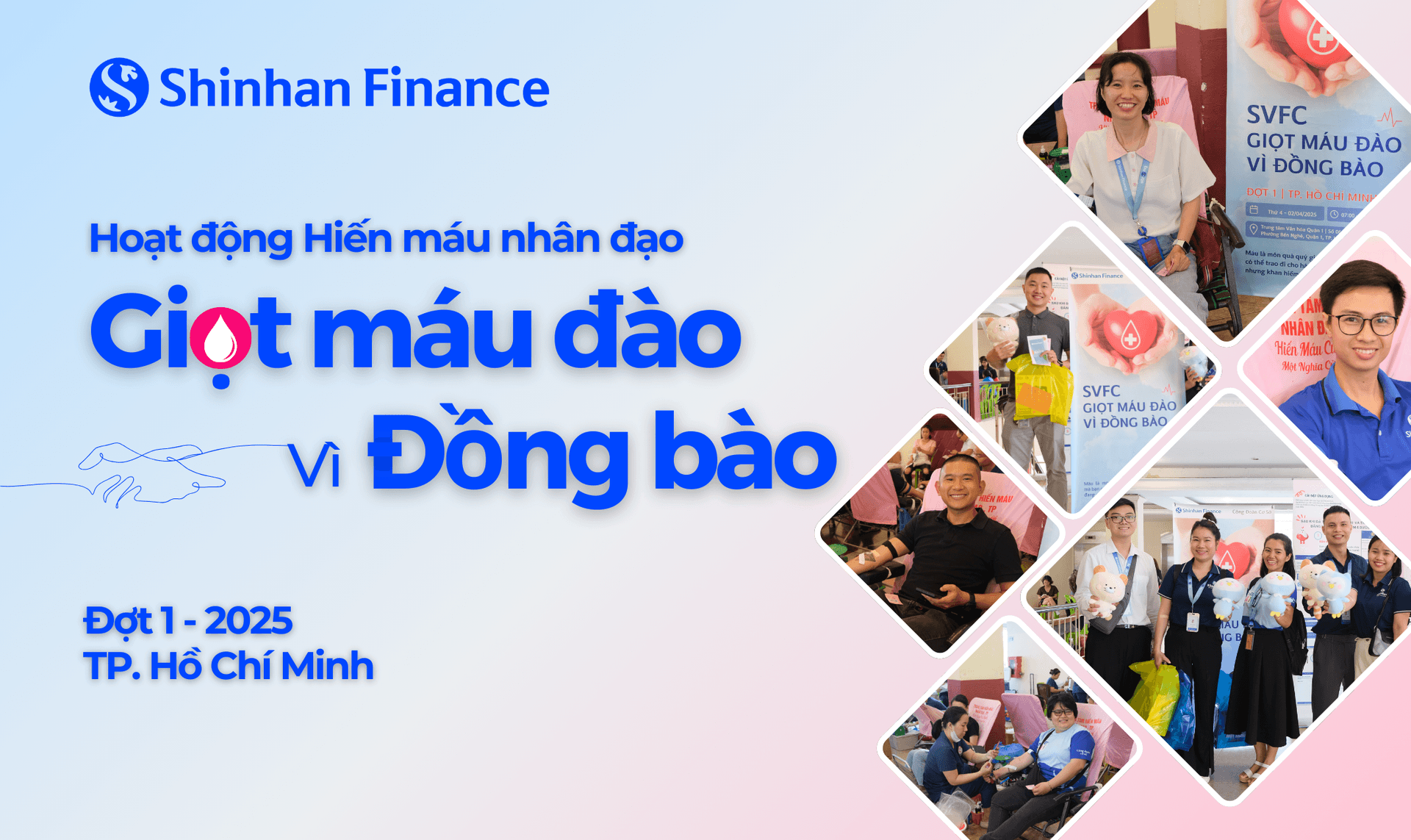Nhân viên Shinhan Finance tích cực hưởng ứng sự kiện Giọt máu đào vì đồng bào tại Tp. Hồ Chí Minh