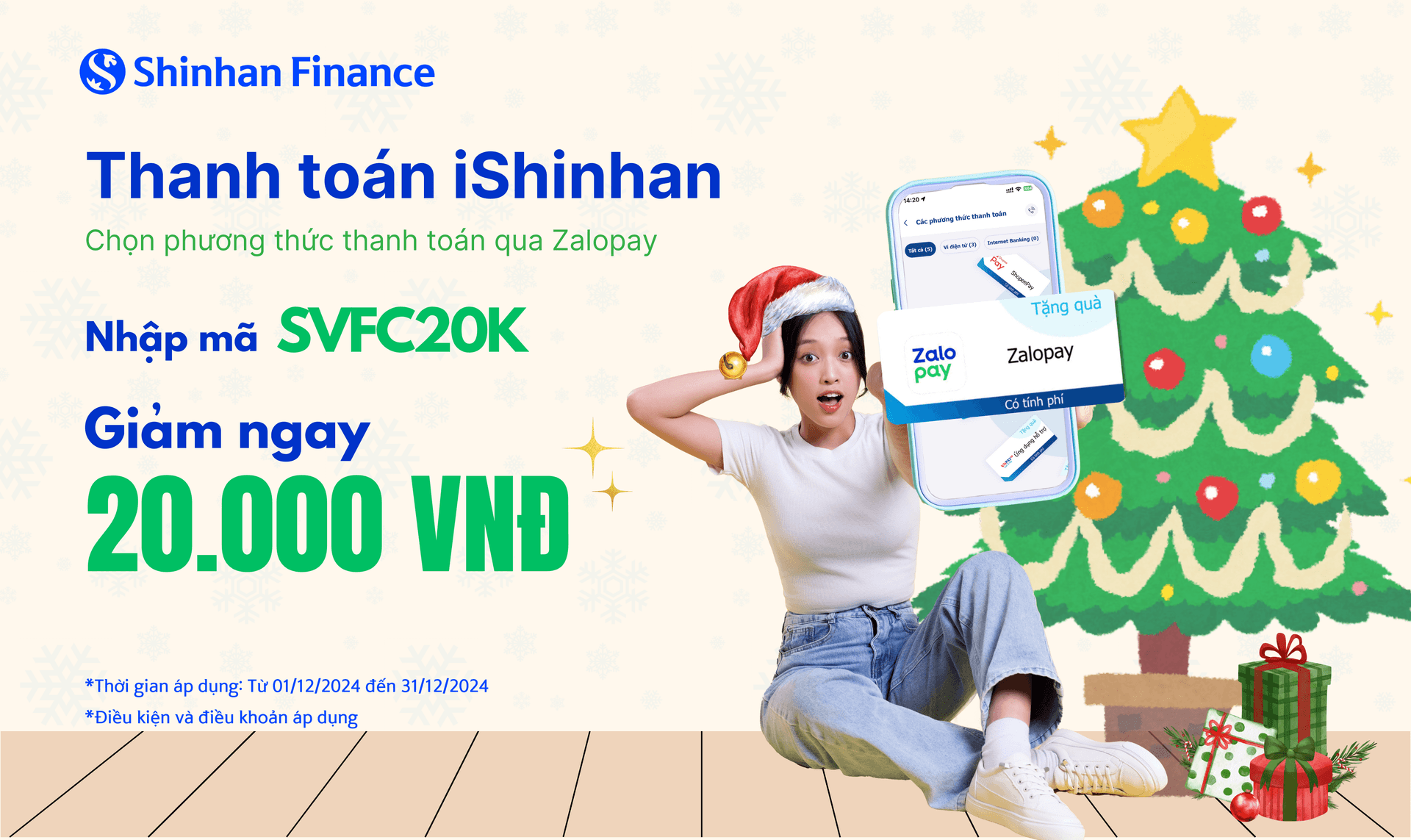 Vui giáng sinh, rinh ưu đãi khi thanh toán trên iShinhan