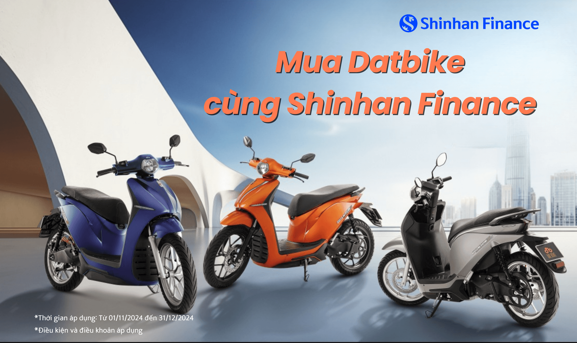 Mua Datbike cùng Shinhan Finance