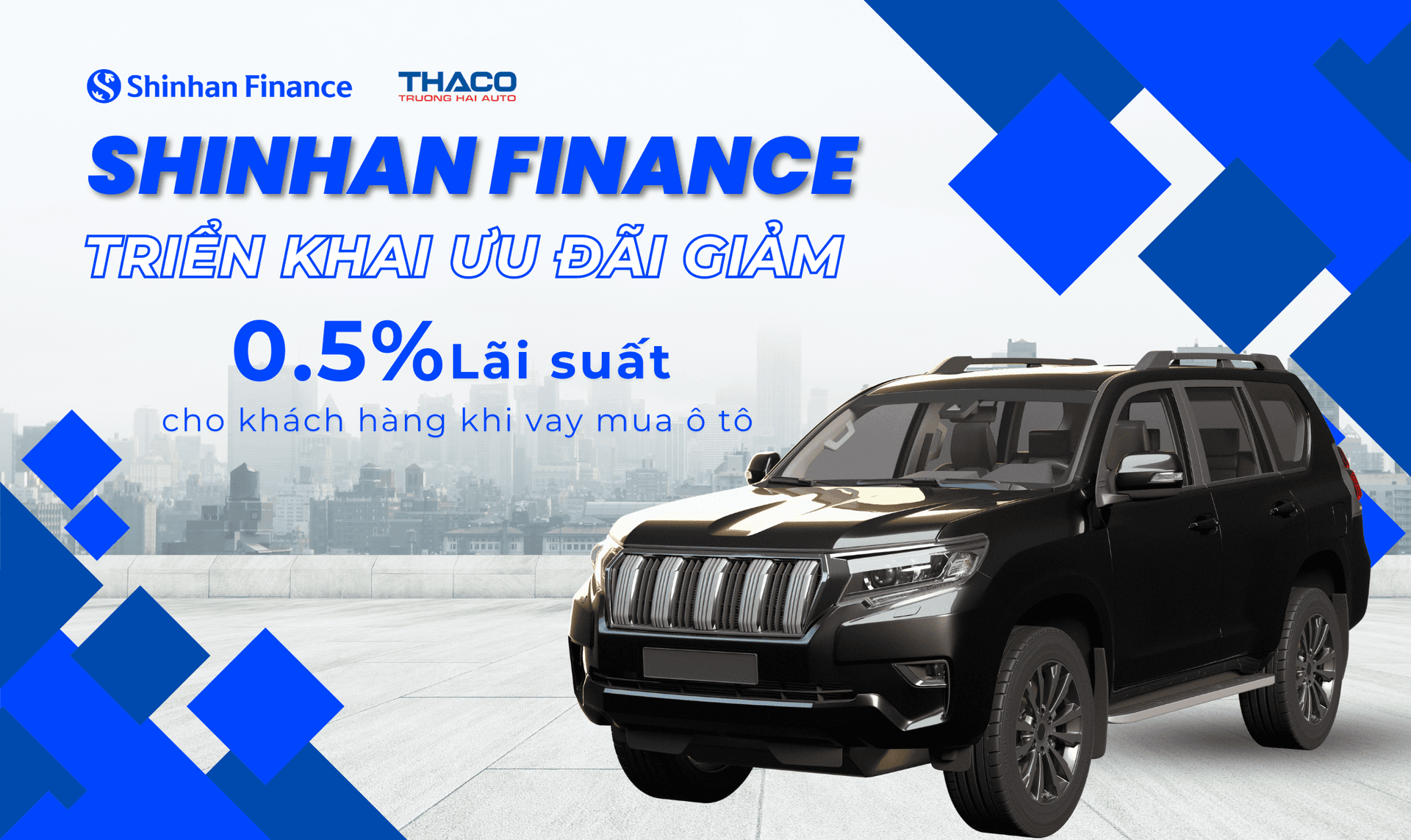 Shinhan Finance triển khai ưu đãi giảm 0.5% lãi suất cho khách hàng khi vay mua ô tô
