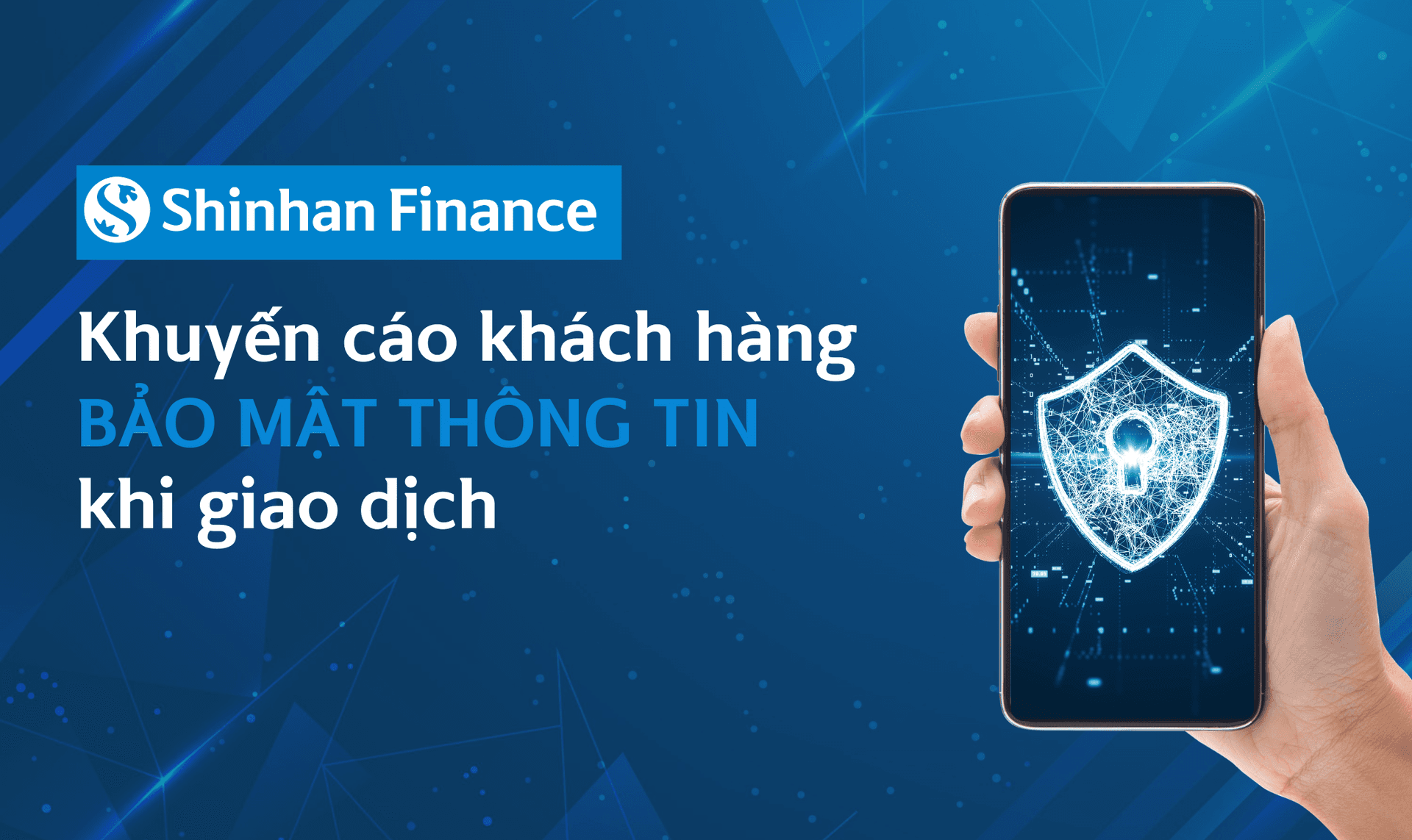 Khuyến cáo Khách hàng Bảo mật Thông tin khi giao dịch