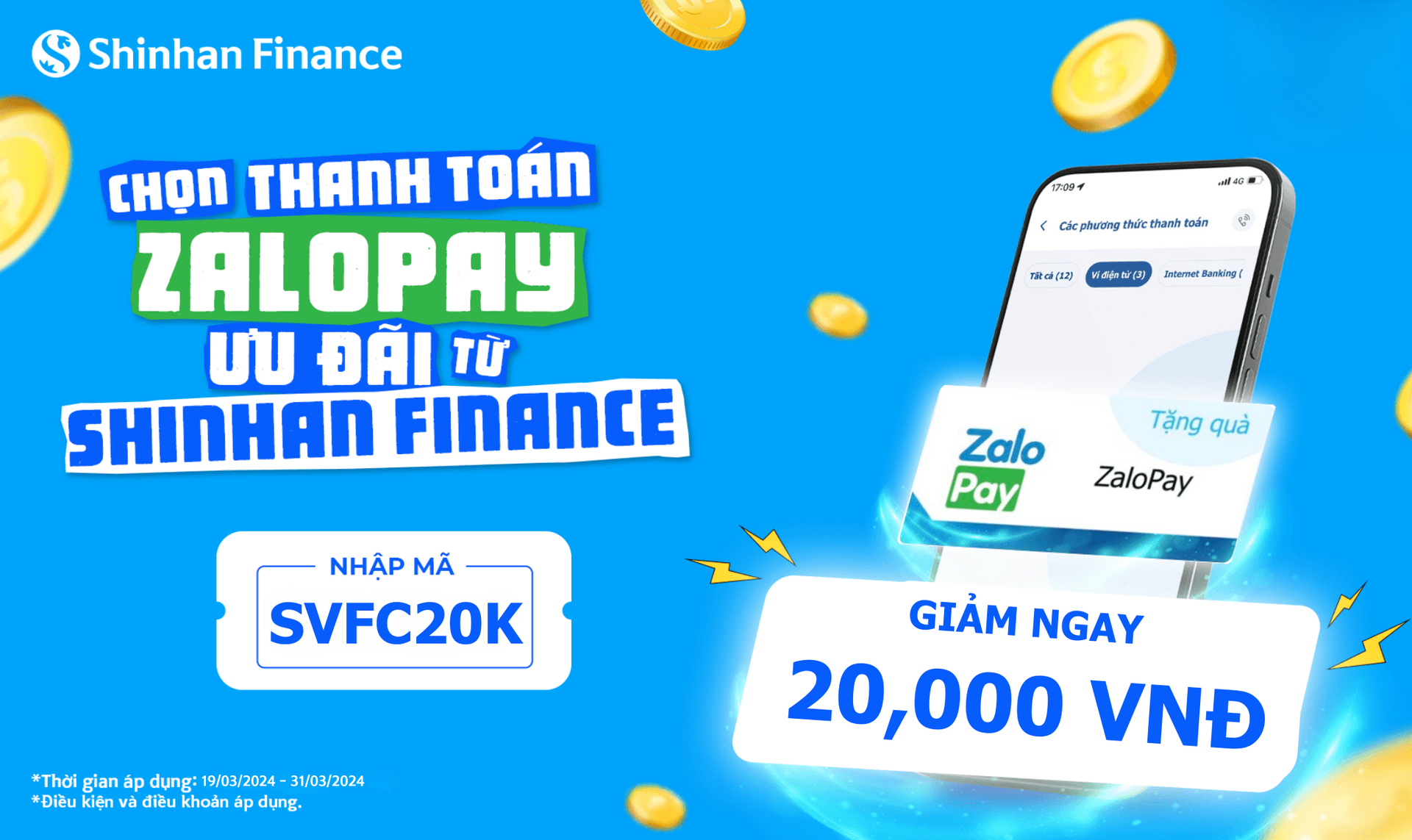THANH TOÁN ZALOPAY – NHẬN ƯU ĐÃI 20.000 VNĐ