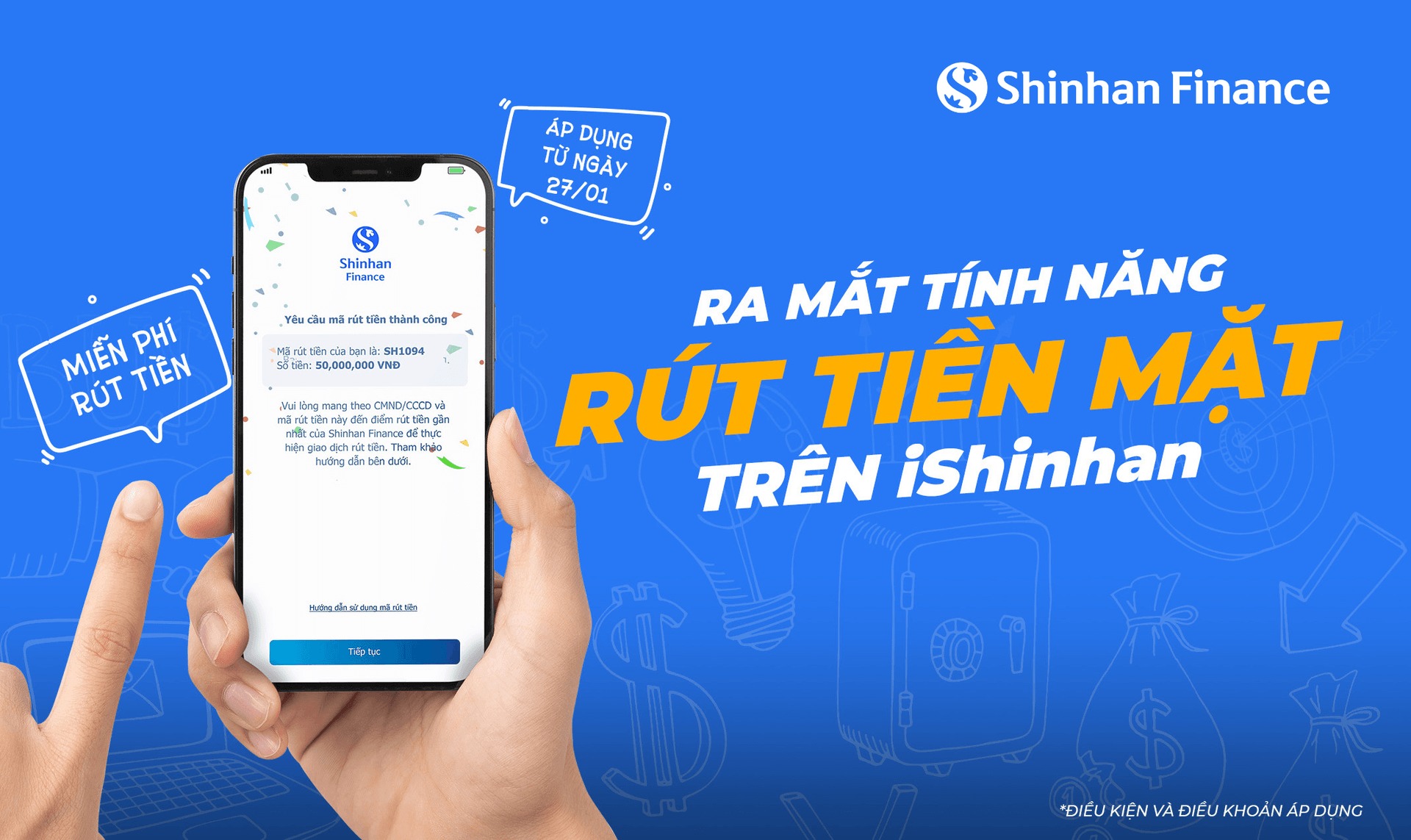 Shinhan Finance triển khai tính năng rút tiền mặt linh hoạt bằng mã rút tiền từ ứng dụng iShinhan