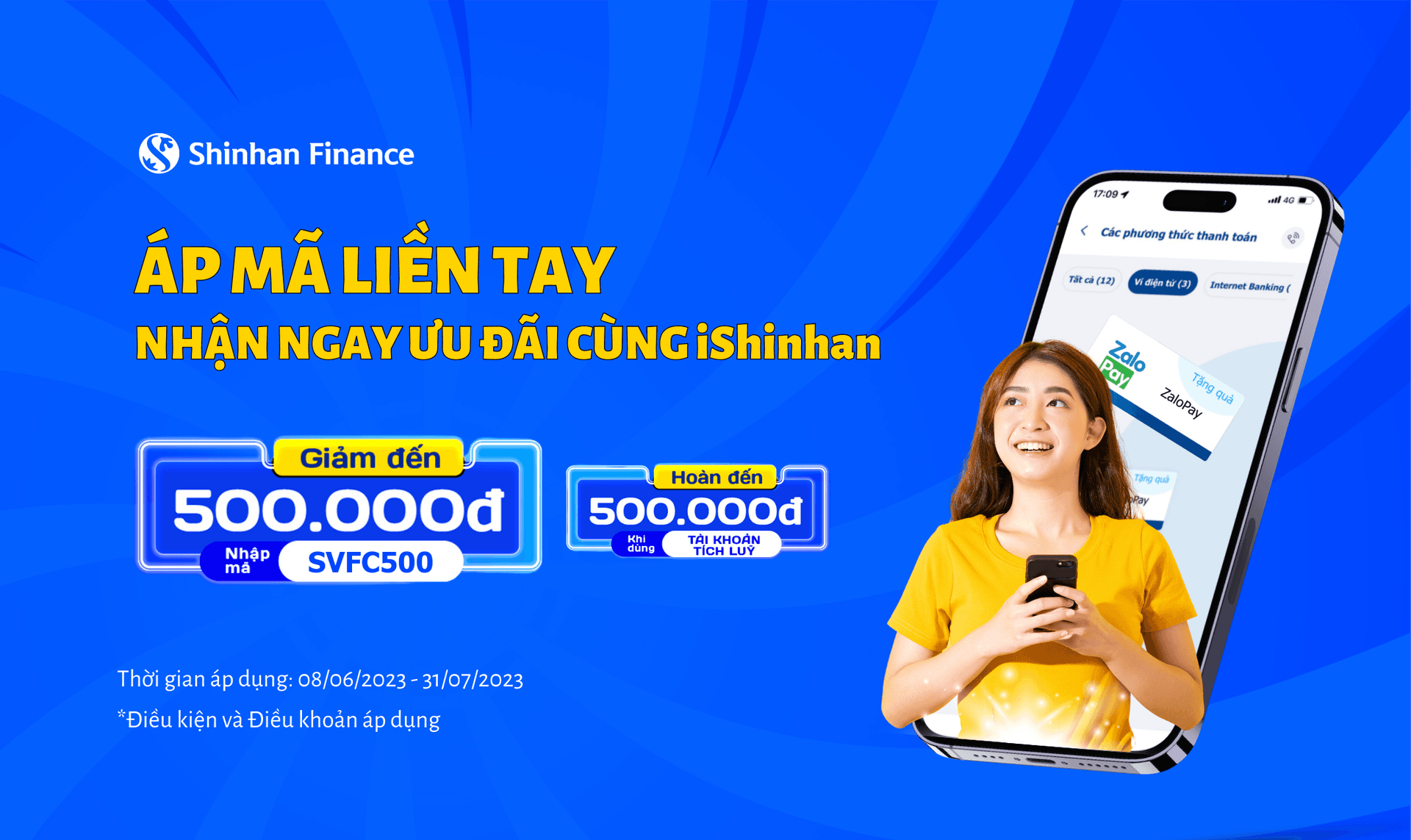 Áp mã liền tay, nhận ngay ưu đãi cùng iShinhan