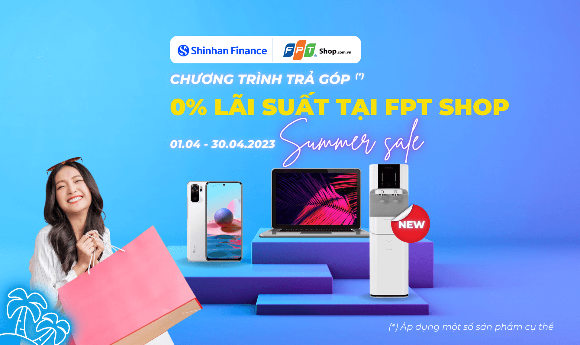 Trả góp 0% tại FPT Shop: Sale hè bùng nổ, chẳng lo lãi suất