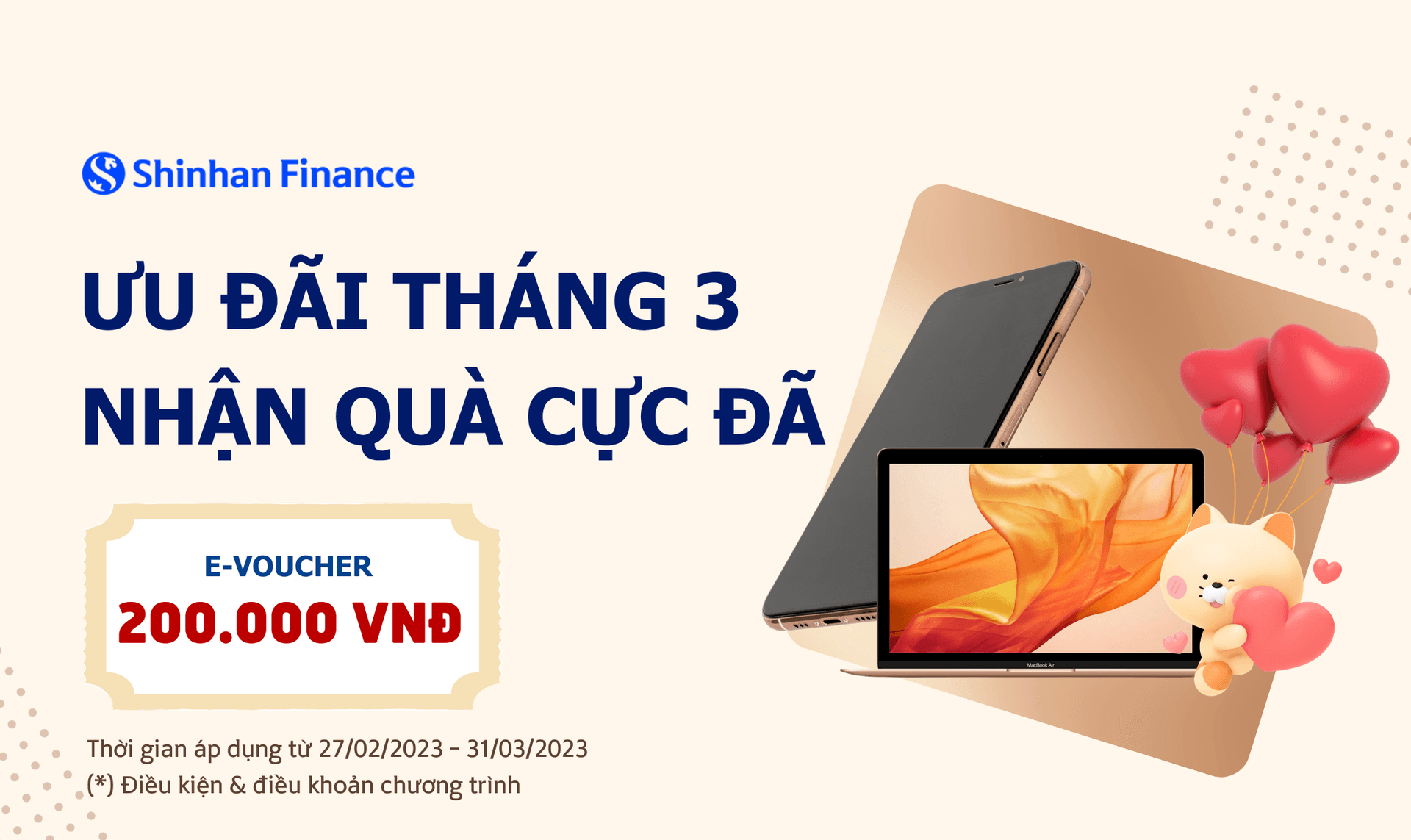 Ưu đãi tháng 3, nhận quà cực đã