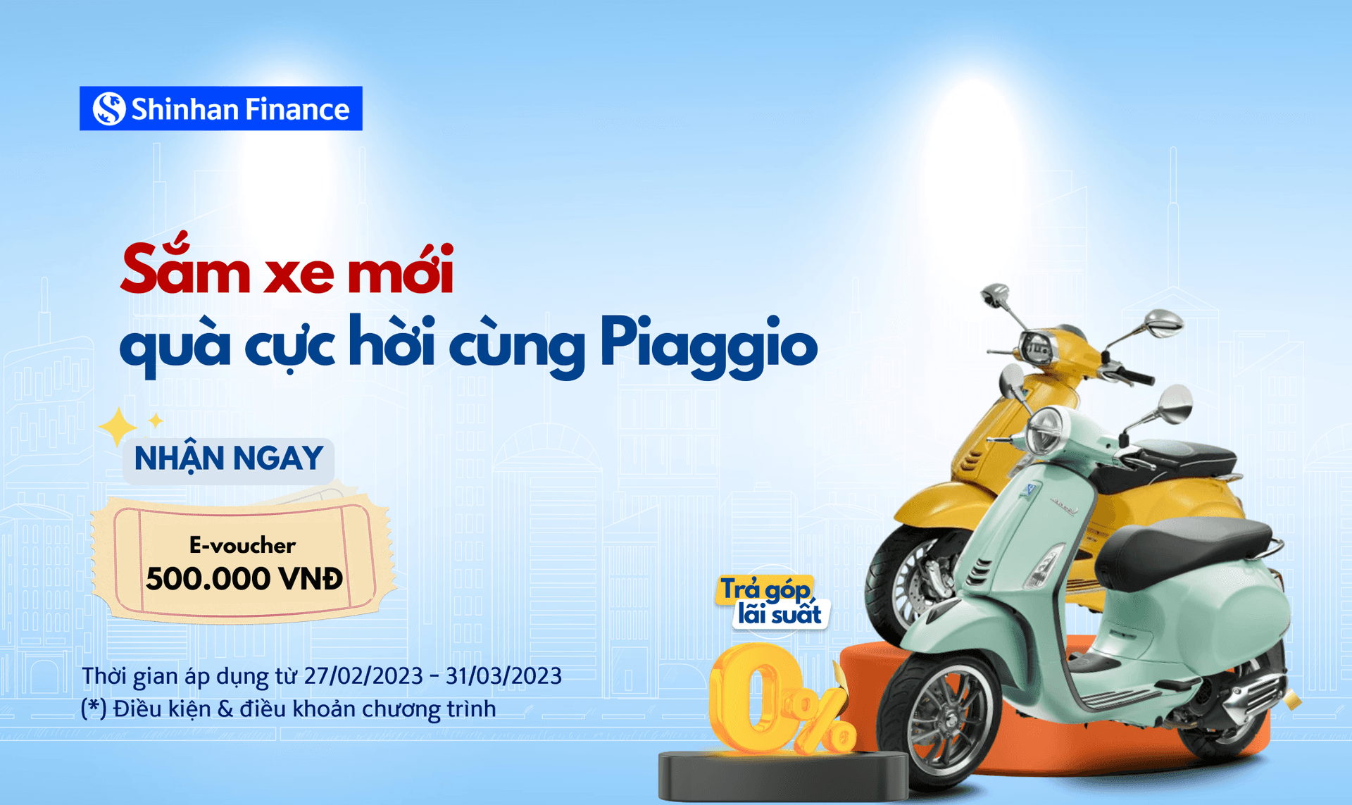 Sắm xe mới, quà cực hời cùng Piaggio