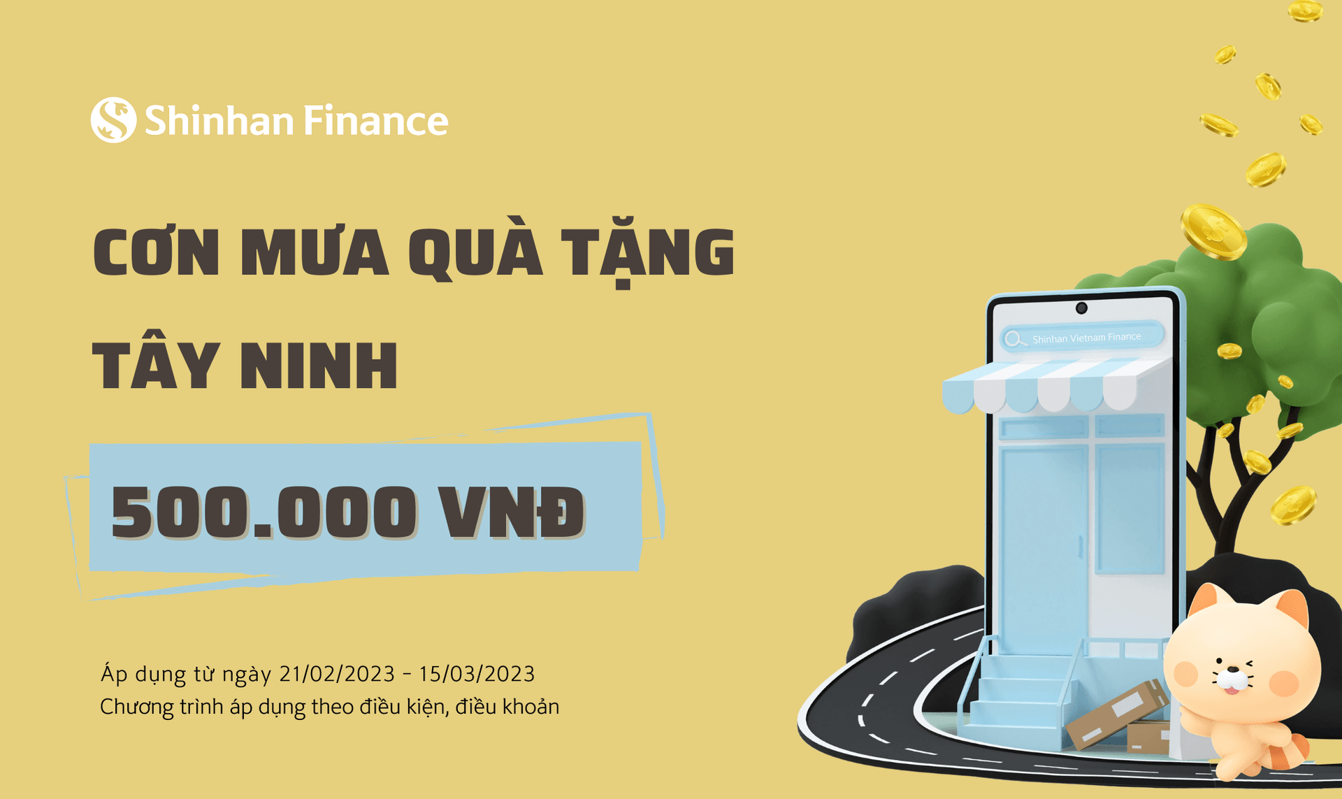 Cơn mưa quà tặng Tây Ninh 500.000 VNĐ