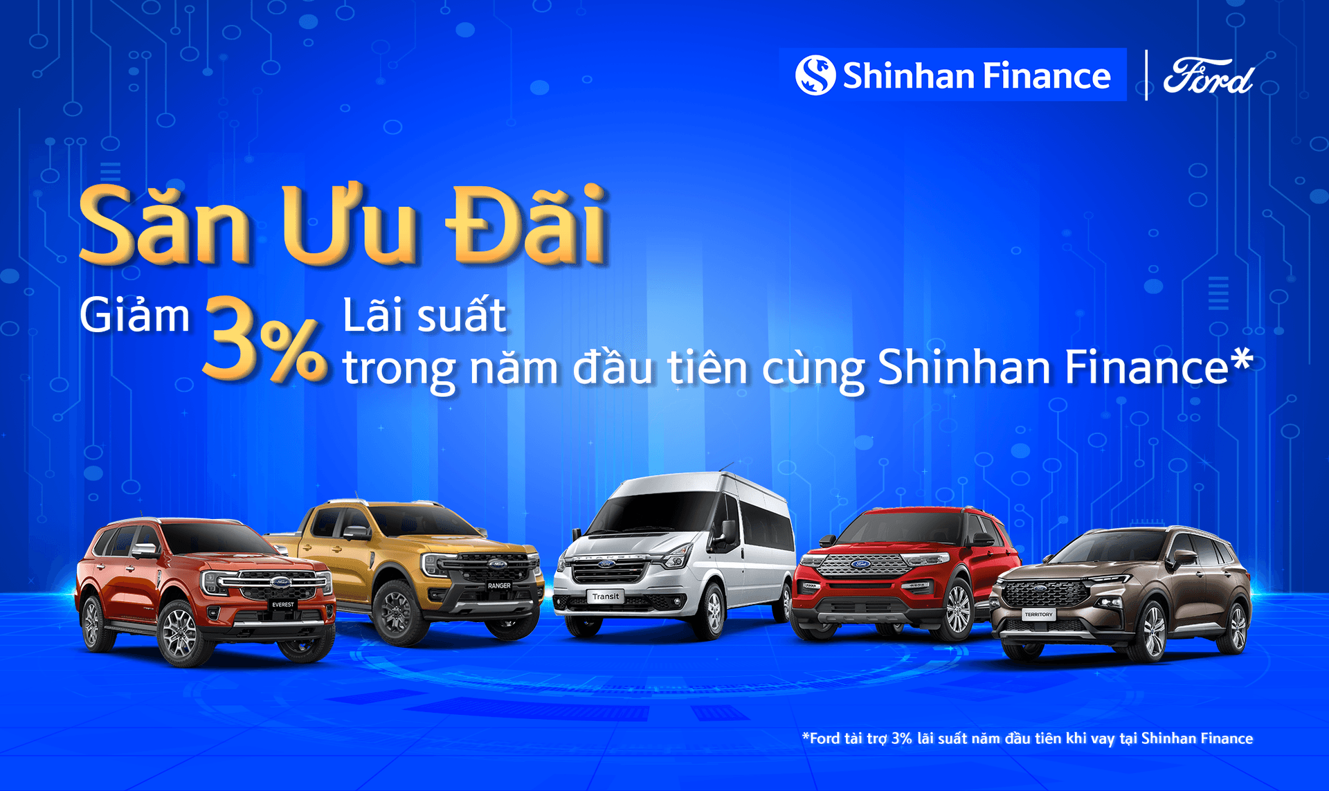 Giảm 3% lãi suất vay, mua ô tô ngay