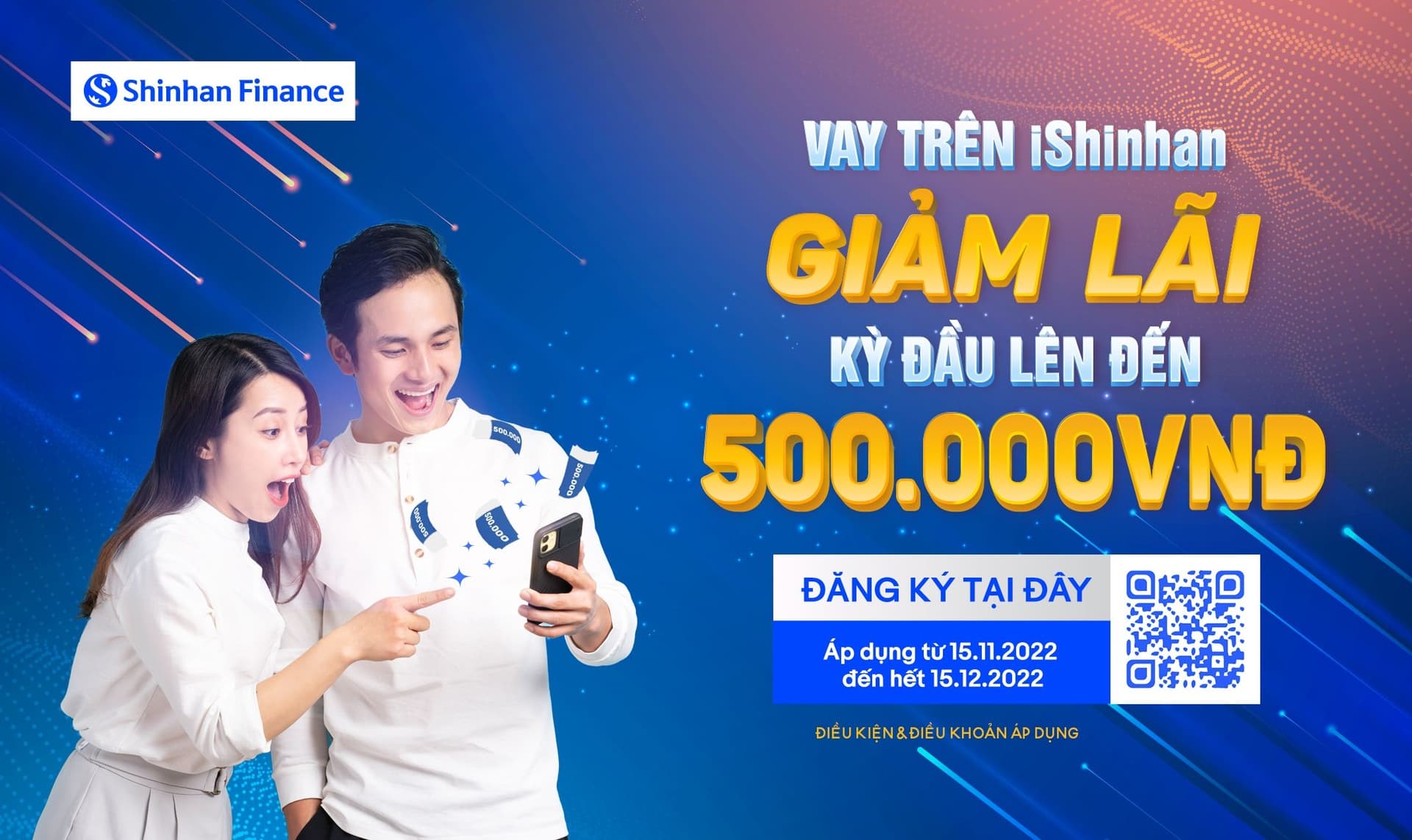 Vay trên iShinhan, giảm lãi kỳ đầu lên đến 500.000 VNĐ