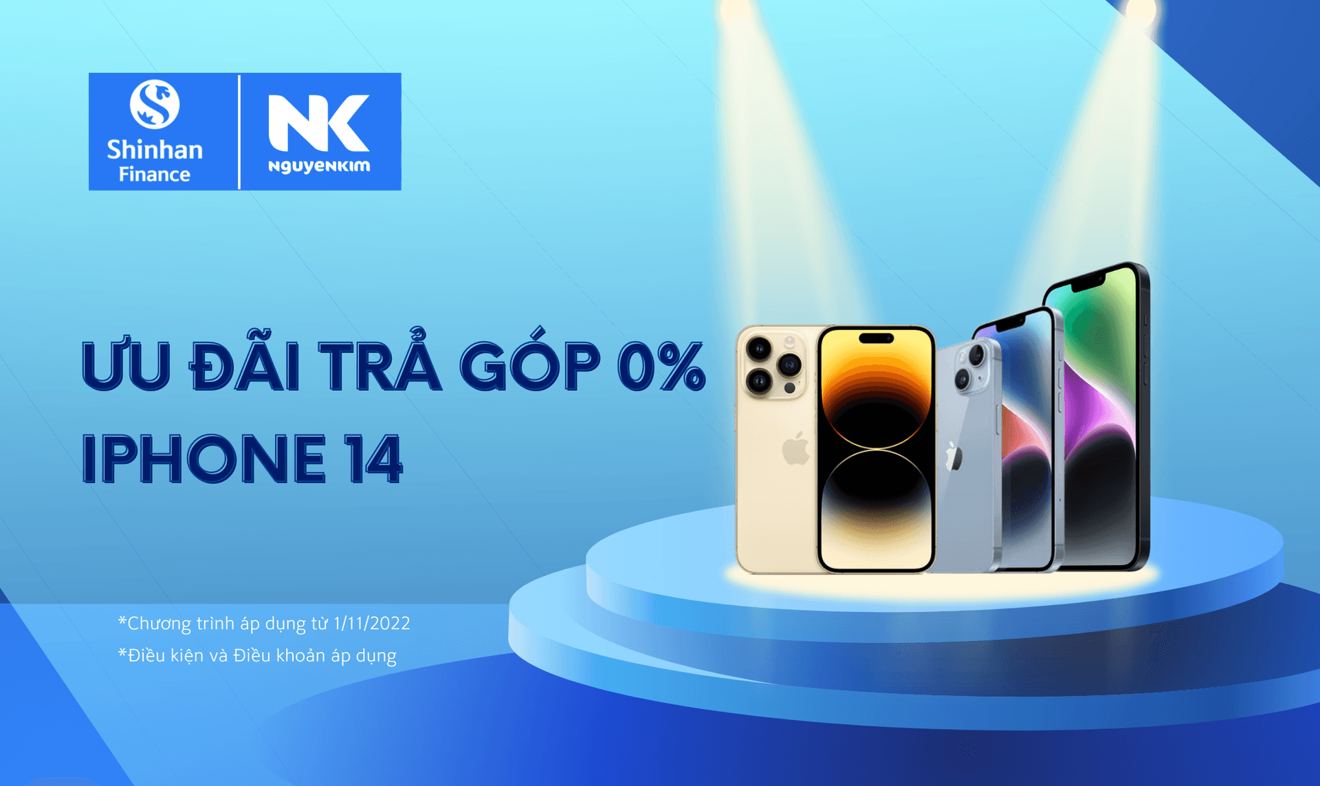 Chương trình ưu đãi trả góp 0% iPhone 14 tại Nguyễn Kim