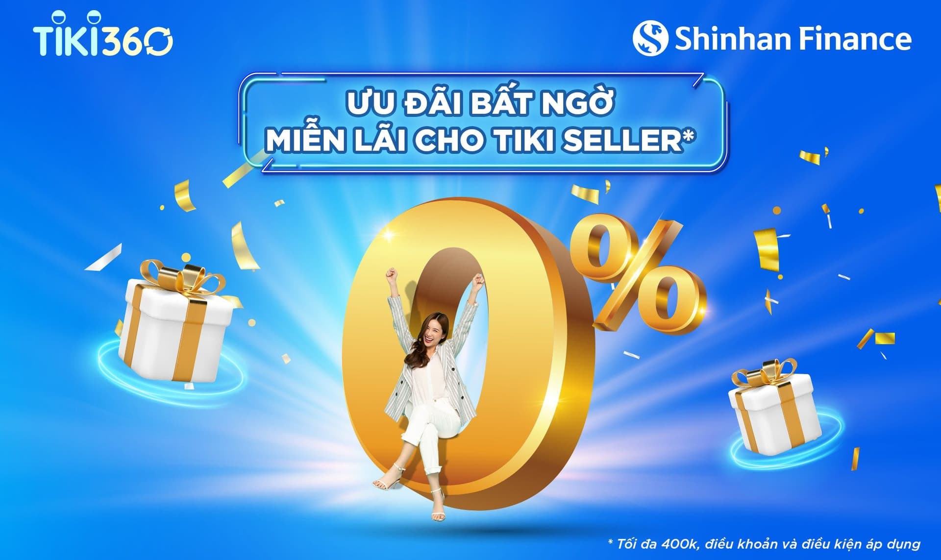 ƯU ĐÃI BẤT NGỜ - MIỄN LÃI CHO NHÀ BÁN HÀNG TIKI