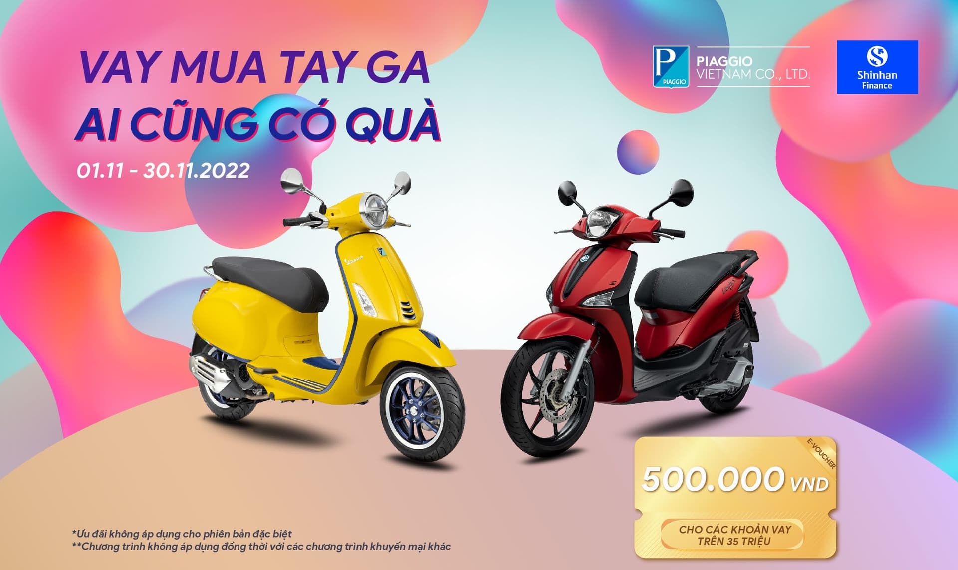 Vay mua tay ga – Ai cũng có quà tại Piaggio Việt Nam