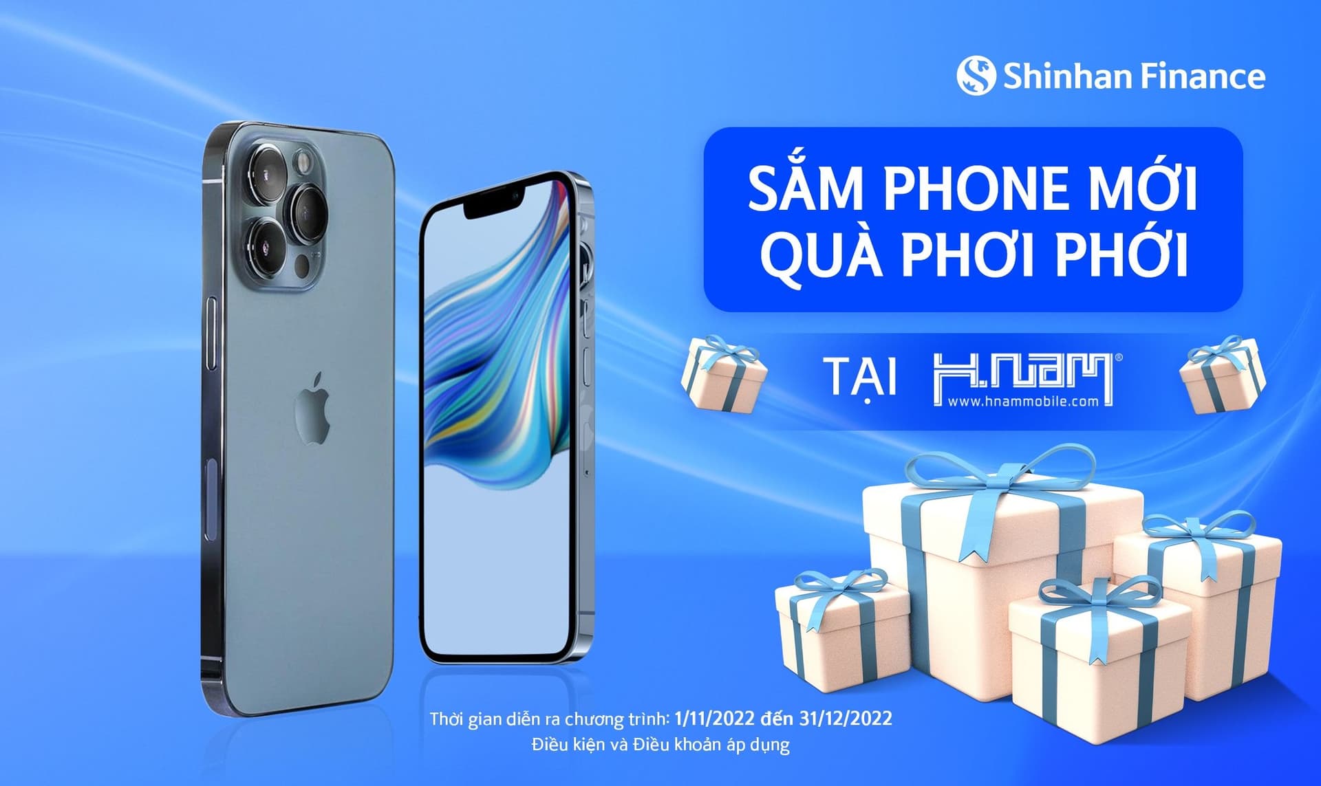 Sắm phone mới, quà phơi phới tại Hnam Mobile