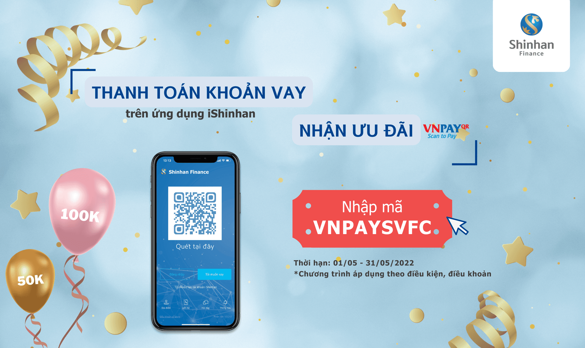 Thanh toán khoản vay - Nhận ưu đãi VNPAYQR