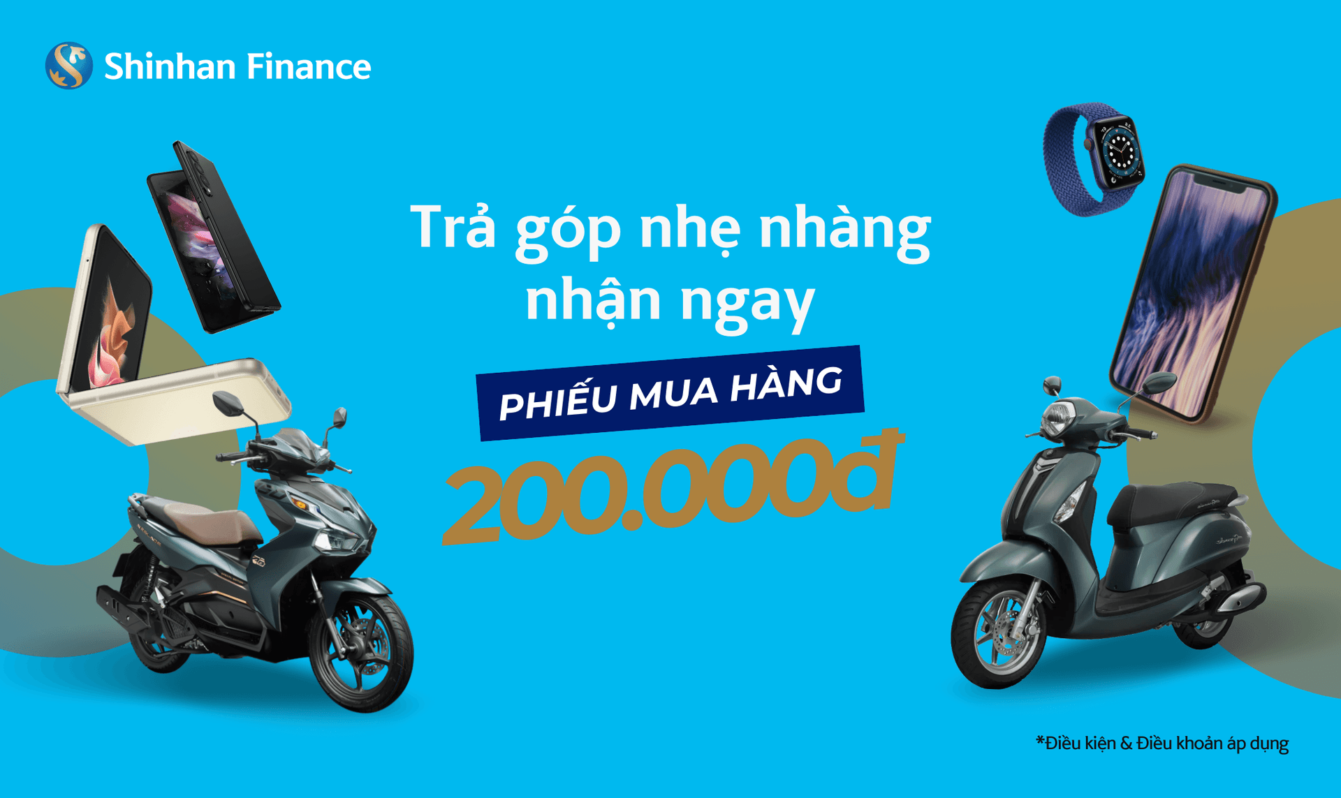 Thông báo Chương trình Khuyến mại “Trả góp nhẹ nhàng, nhận ngay Phiếu mua hàng 200.000 đồng”