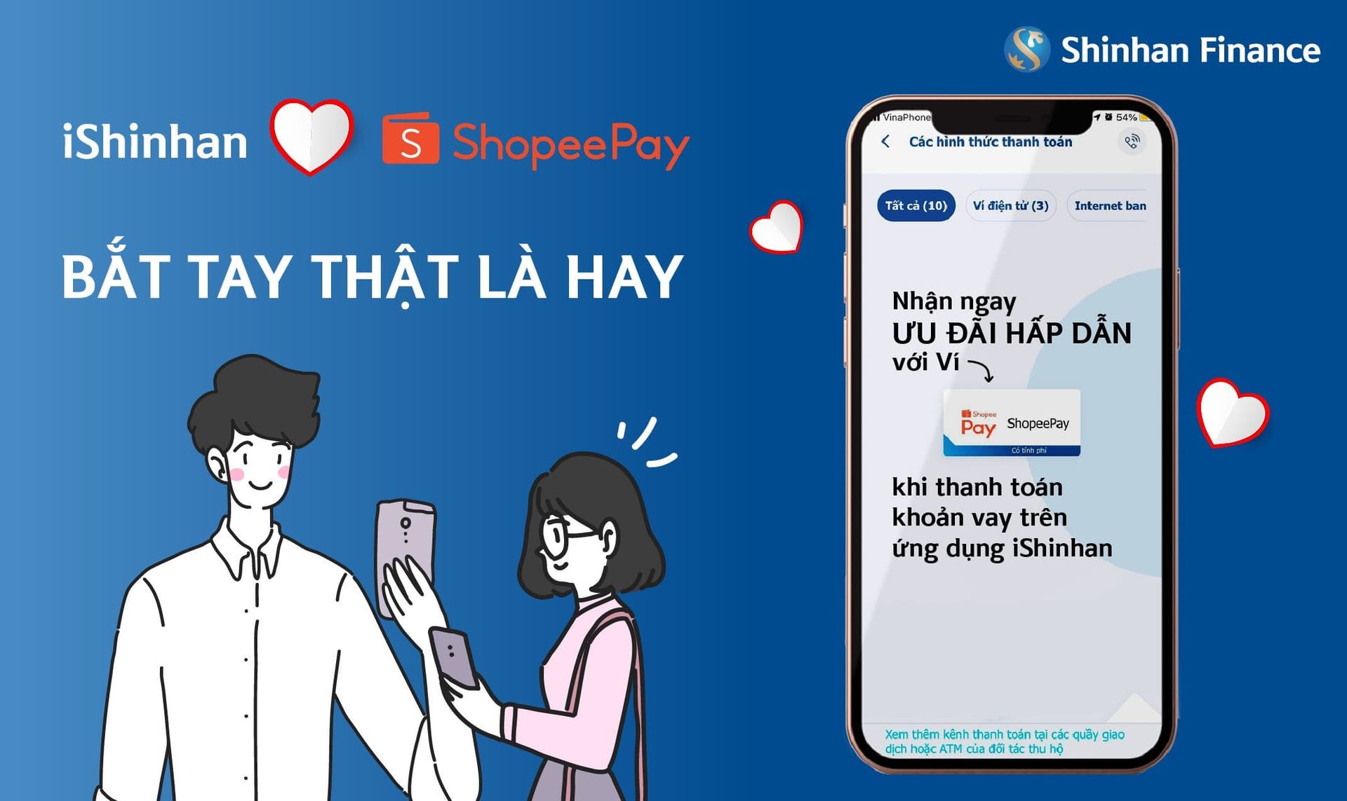 iShinhan&ShopeePay – Bắt tay thật là hay