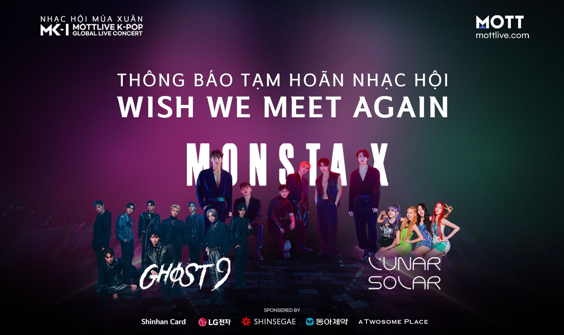 Thông báo về việc tạm hoãn Nhạc hội Mùa xuân cùng các Kpop Idol