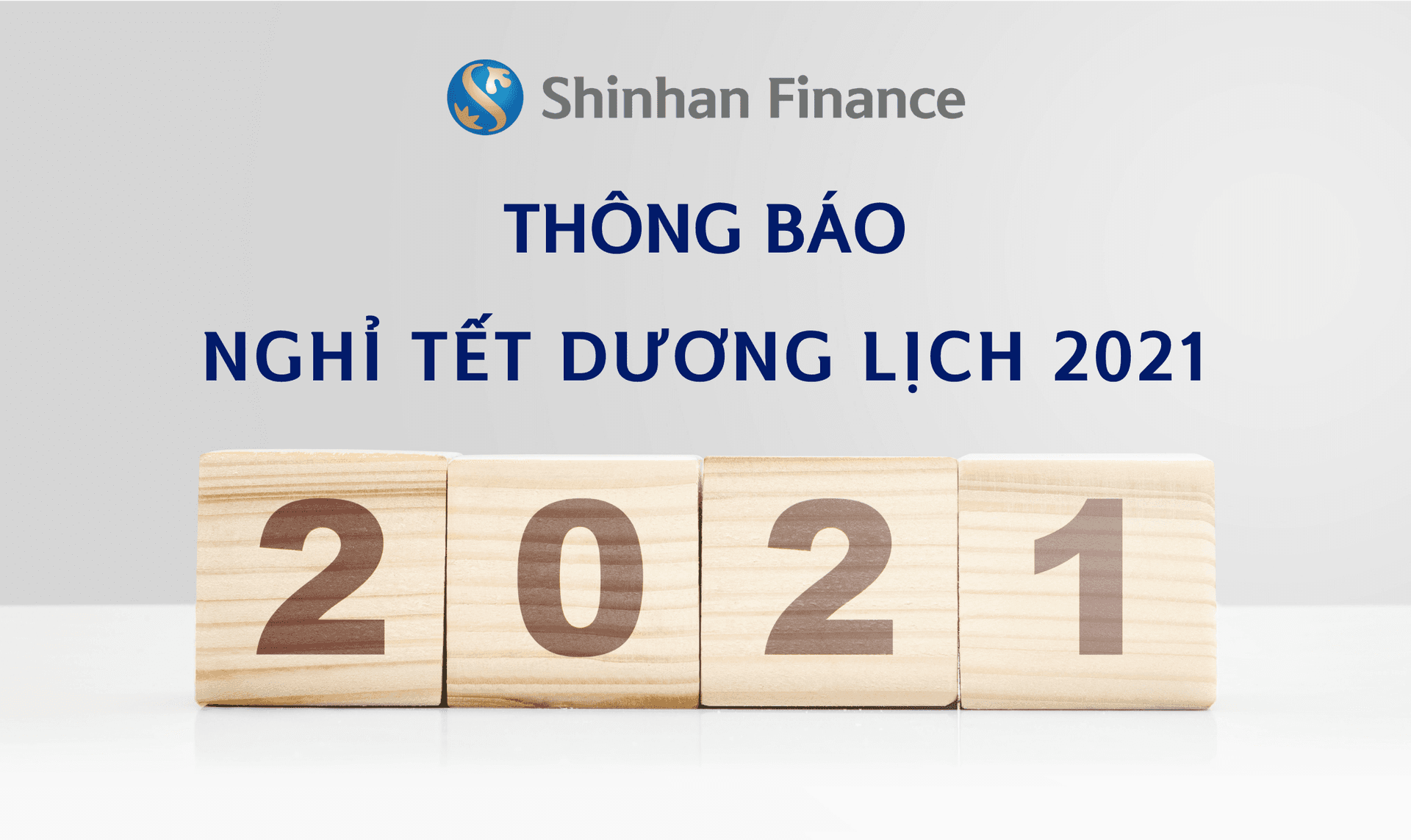 Thông báo nghỉ Tết Dương lịch 2021