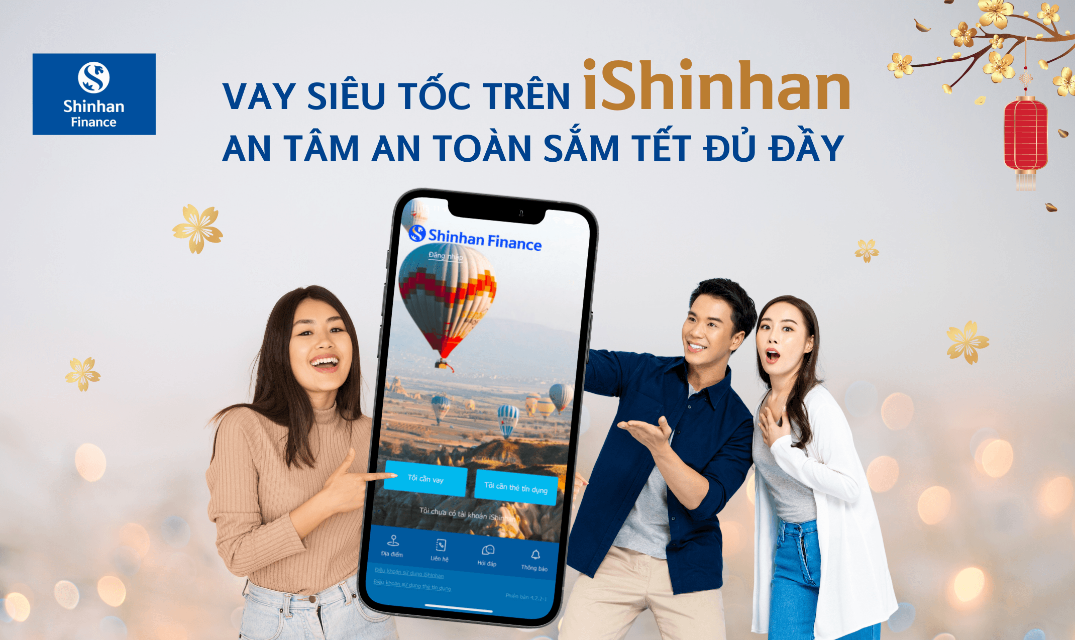 Vay Siêu Tốc trên iShinhan, an tâm an toàn sắm Tết đủ đầy