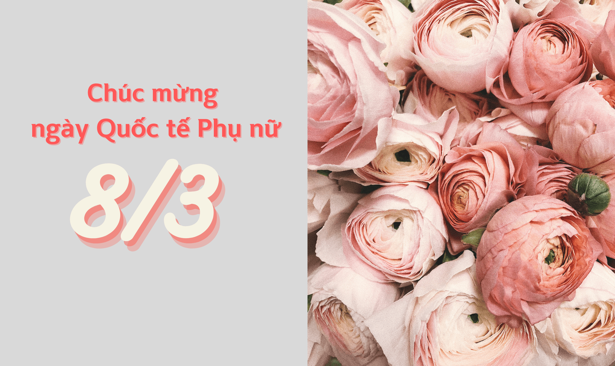 Chúc mừng ngày Quốc tế Phụ nữ 8/3